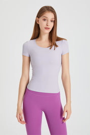 Ribbed Tunic Short Sleeve T-Shirt by bornfocus