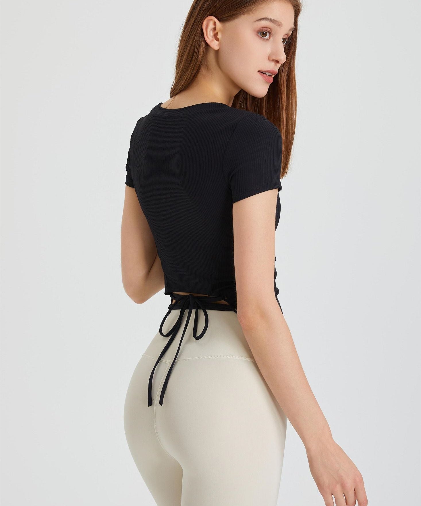Ribbed Tunic Short Sleeve T-Shirt by bornfocus