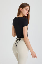 Ribbed Tunic Short Sleeve T-Shirt by bornfocus
