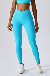 Ribbed V-Waist Butt Sculpting Leggings by bornfocus