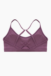 Scoop Neck Strappy Sports Bra by bornfocus