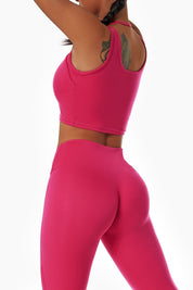 Halter Strap Detailing Tank Tops Built-in Bra by bornfocus