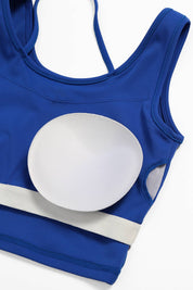 Halter Strap Detailing Tank Tops Built-in Bra by bornfocus