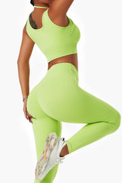 Halter Strap Detailing Tank Tops Built-in Bra by bornfocus