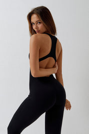 Sculpted Scoop Neck Racerback Jumpsuit by bornfocus