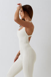 Sculpted Scoop Neck Racerback Jumpsuit by bornfocus