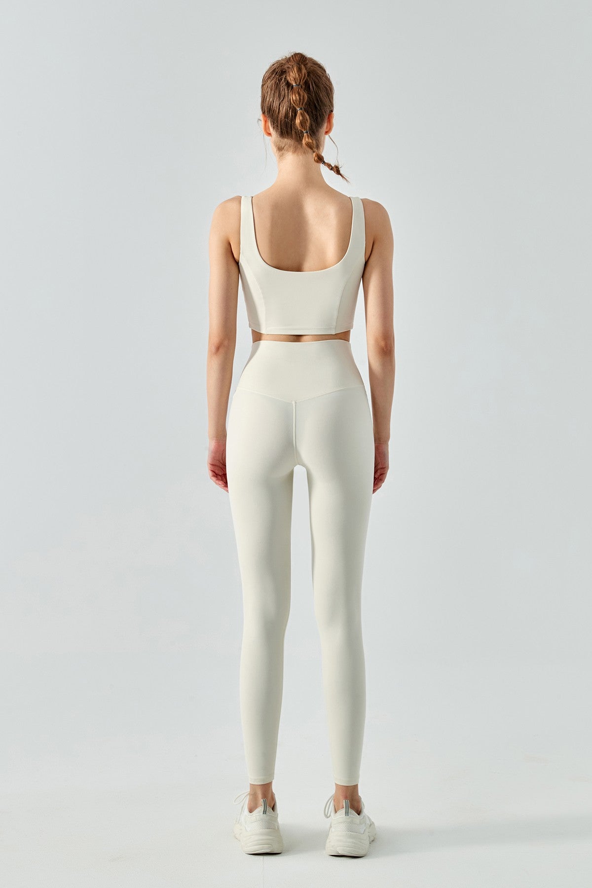 Seamed Crop Corset Top & Leggings Activewear Set by bornfocus