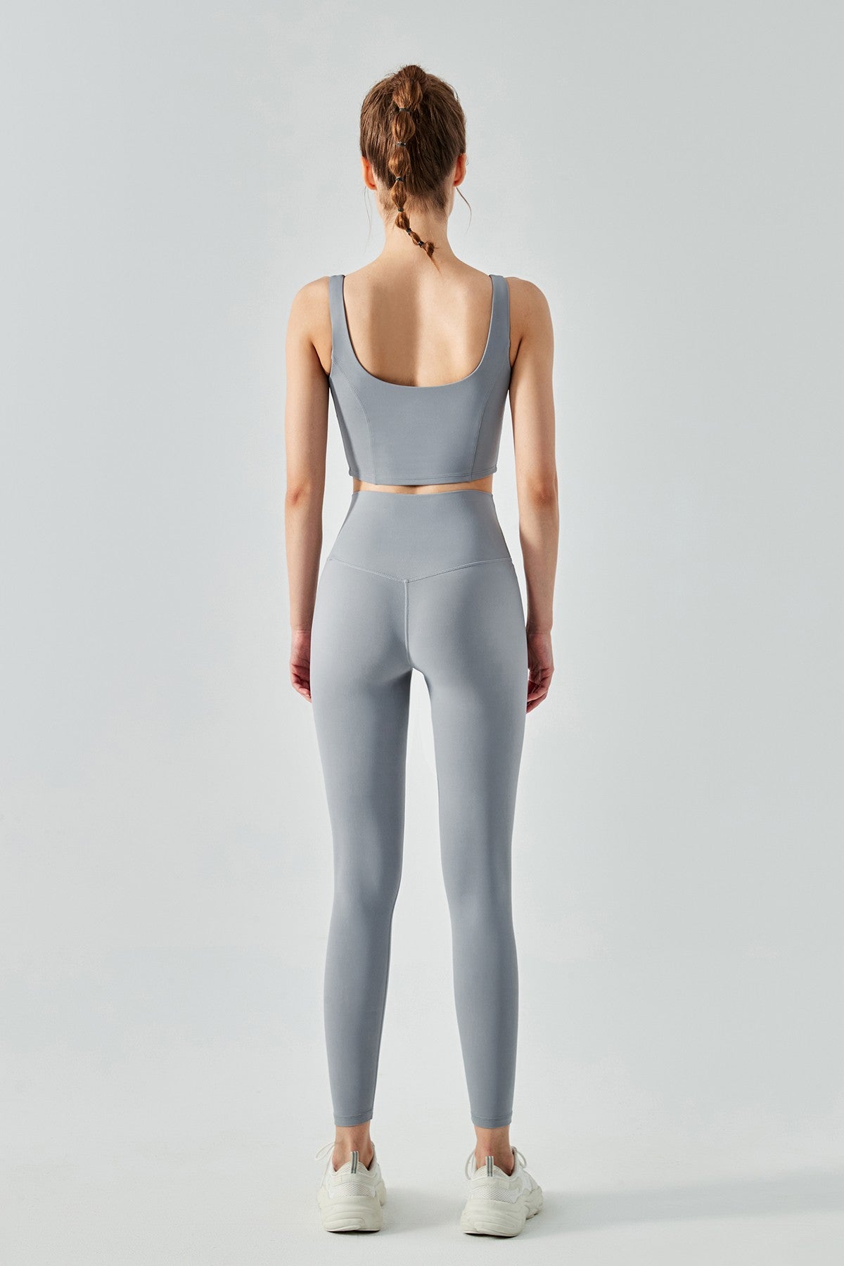 Seamed Crop Corset Top & Leggings Activewear Set by bornfocus