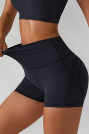 High Rise Seamless Butt-Sculpting Shorts by bornfocus