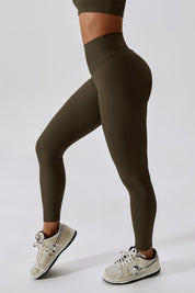 Ribbed Scrunch Butt Leggings by bornfocus