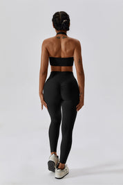 Ribbed Scrunch Butt Leggings by bornfocus