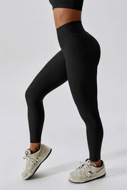 Ribbed Scrunch Butt Leggings by bornfocus