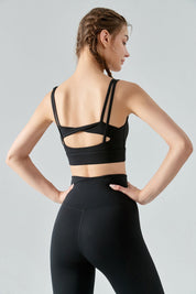 Strappy Twisted Sports Bra by bornfocus