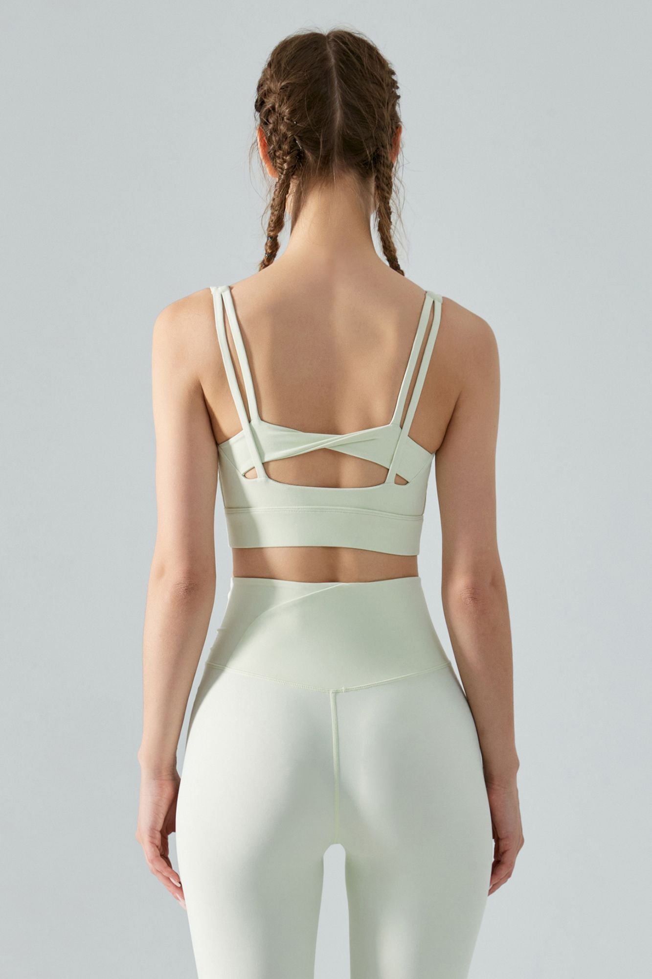 Strappy Twisted Sports Bra by bornfocus