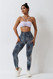 Seamless Tie Dye Scrunch Leggings by bornfocus