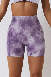 Seamless Tie Dye Scrunch Butt Shorts by bornfocus