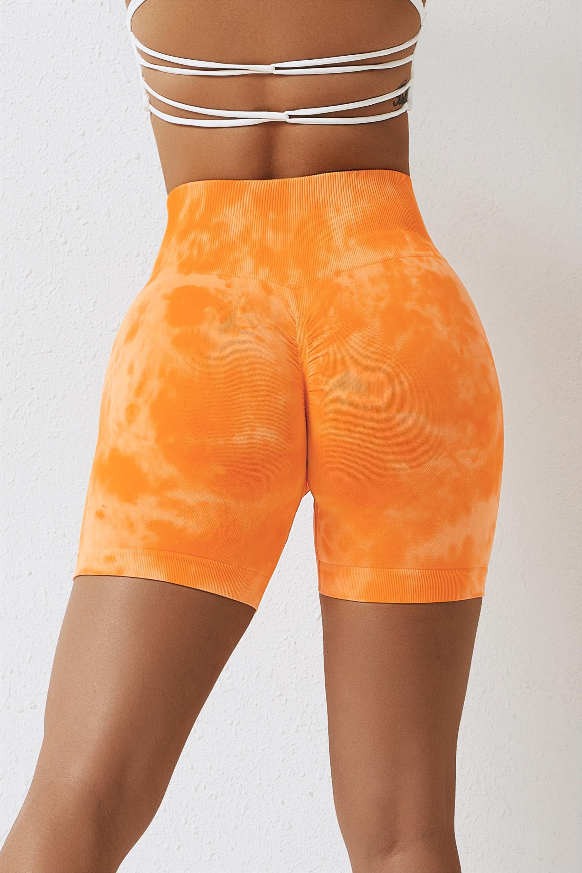 Seamless Tie Dye Scrunch Butt Shorts by bornfocus