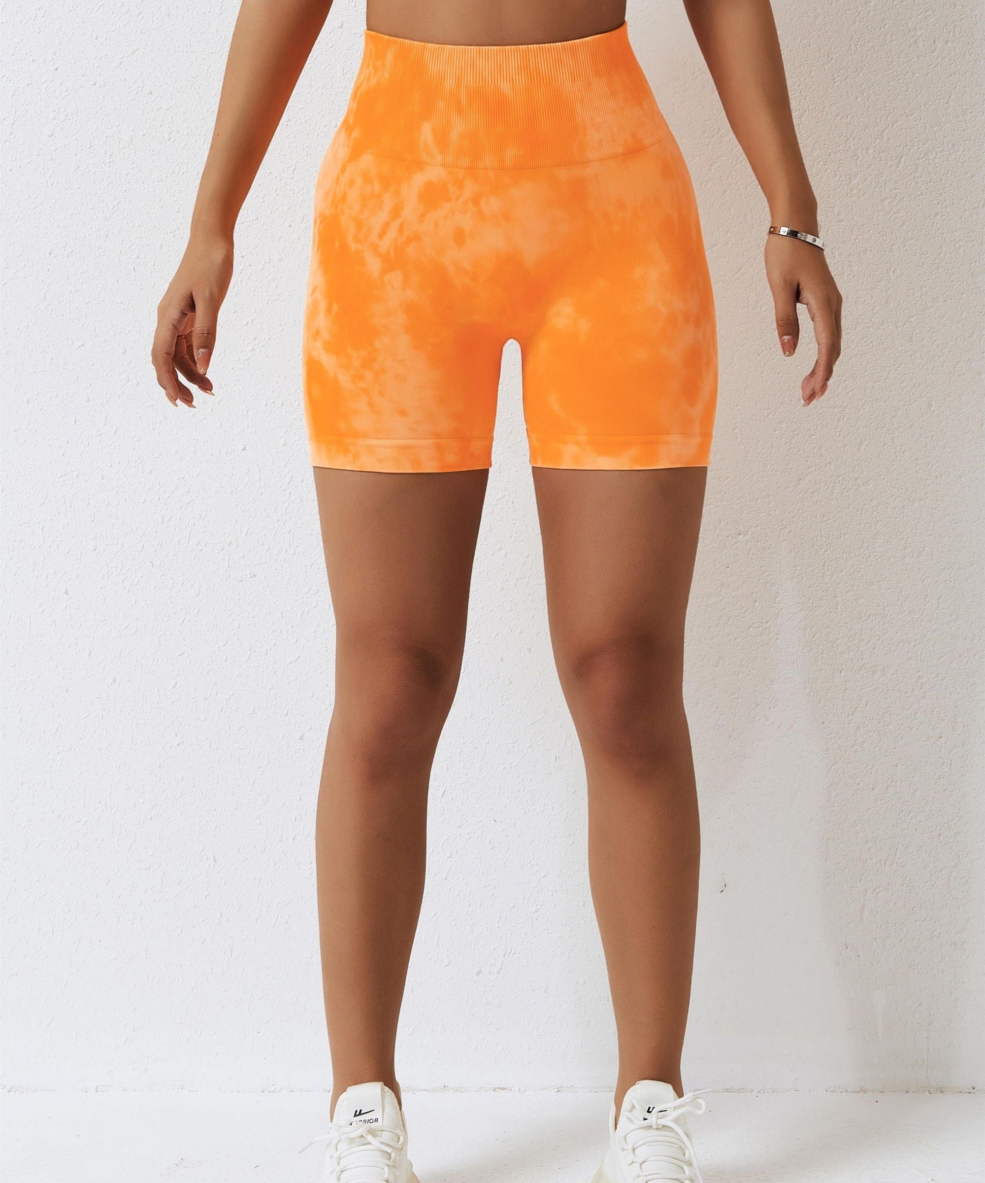 Seamless Tie Dye Scrunch Butt Shorts by bornfocus