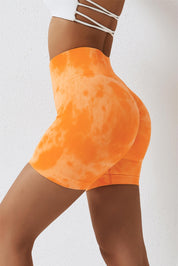 Seamless Tie Dye Scrunch Butt Shorts by bornfocus