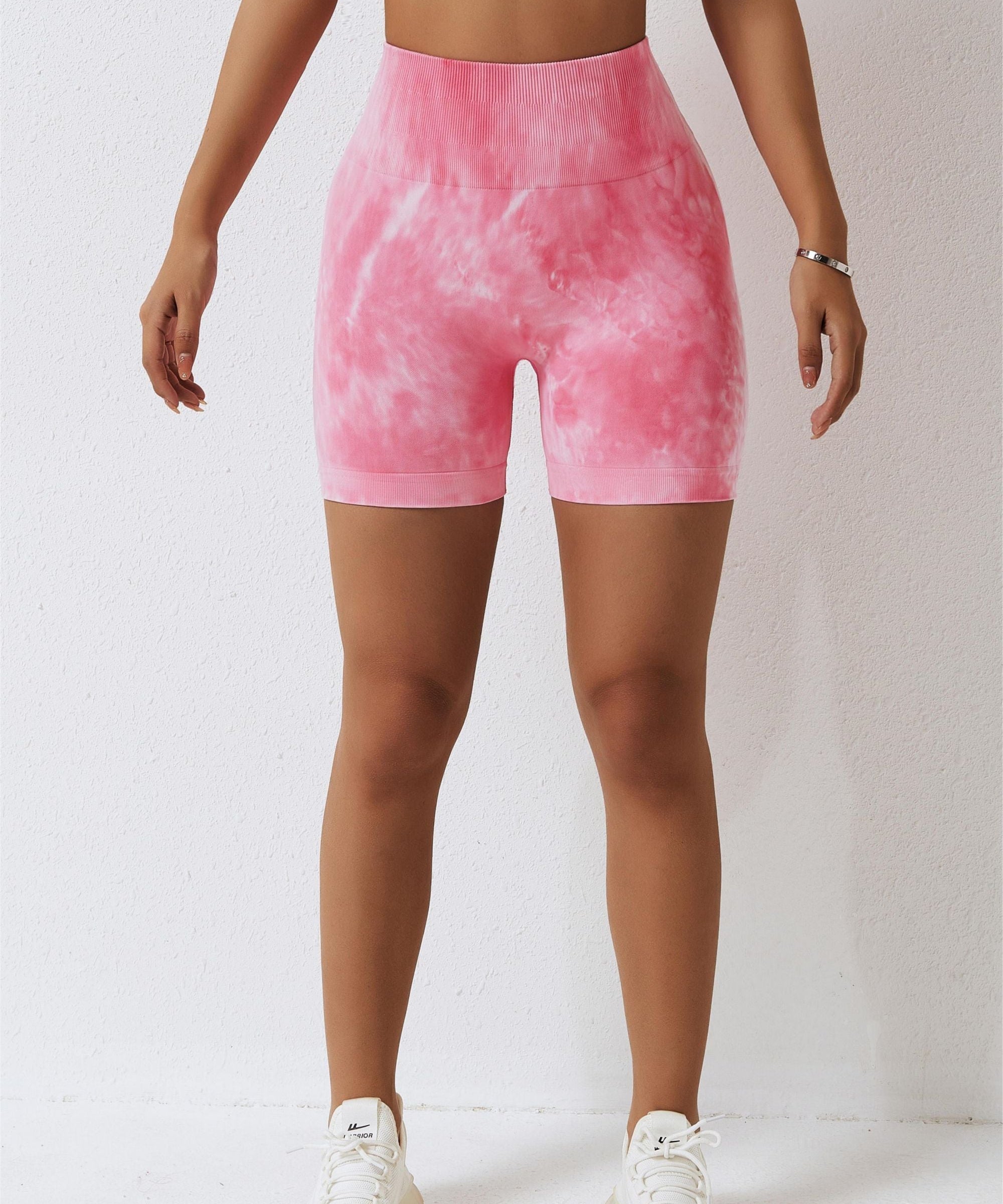Seamless Tie Dye Scrunch Butt Shorts by bornfocus
