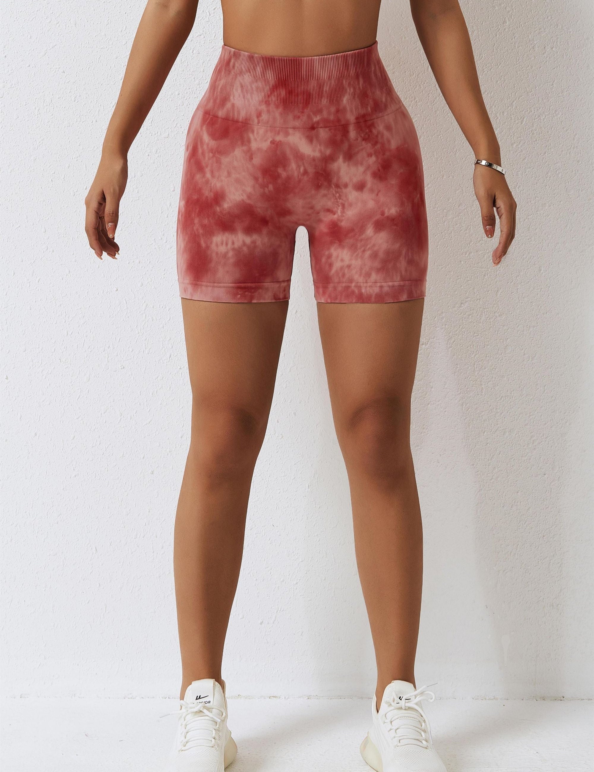 Seamless Tie Dye Scrunch Butt Shorts by bornfocus