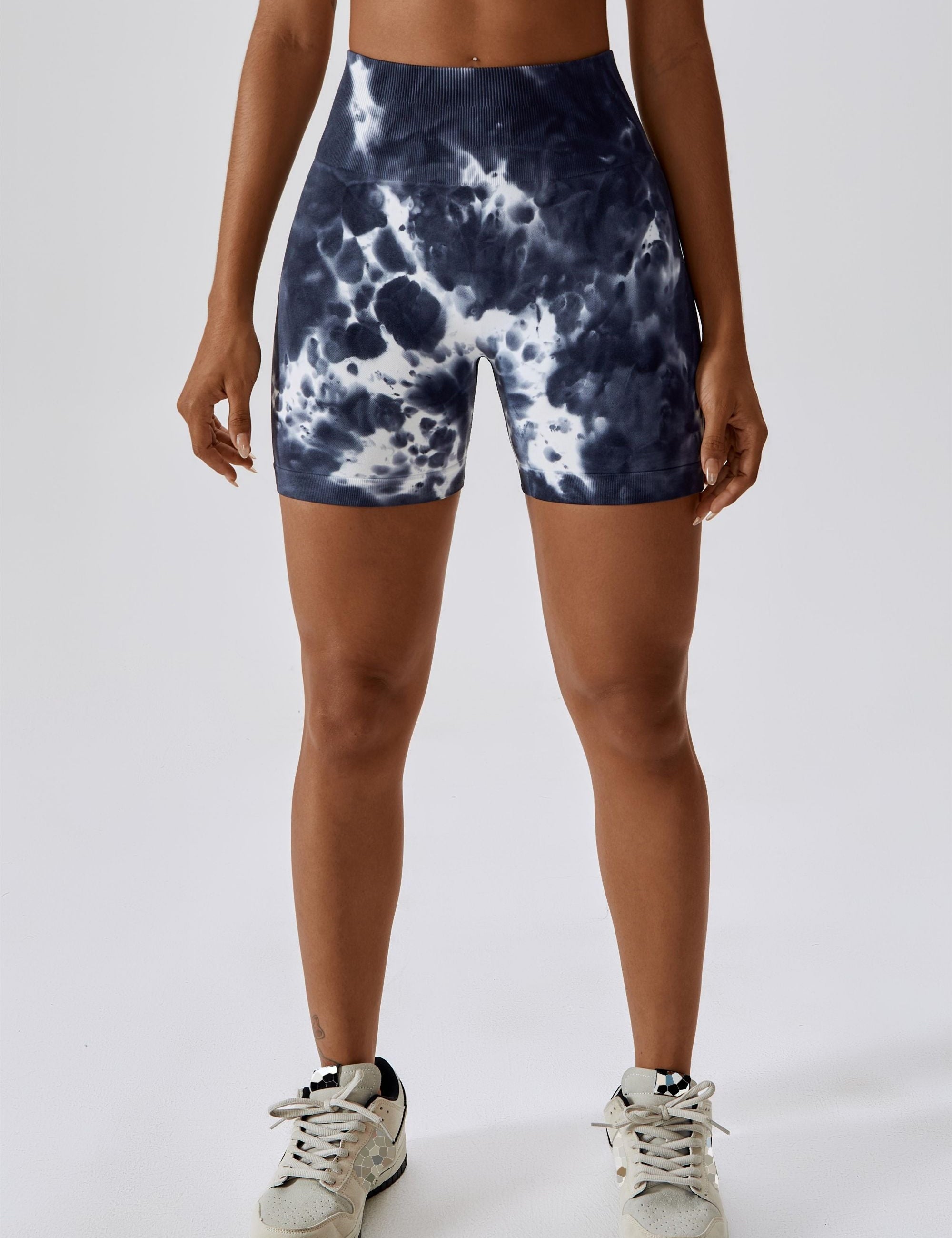 Seamless Tie Dye Scrunch Butt Shorts by bornfocus