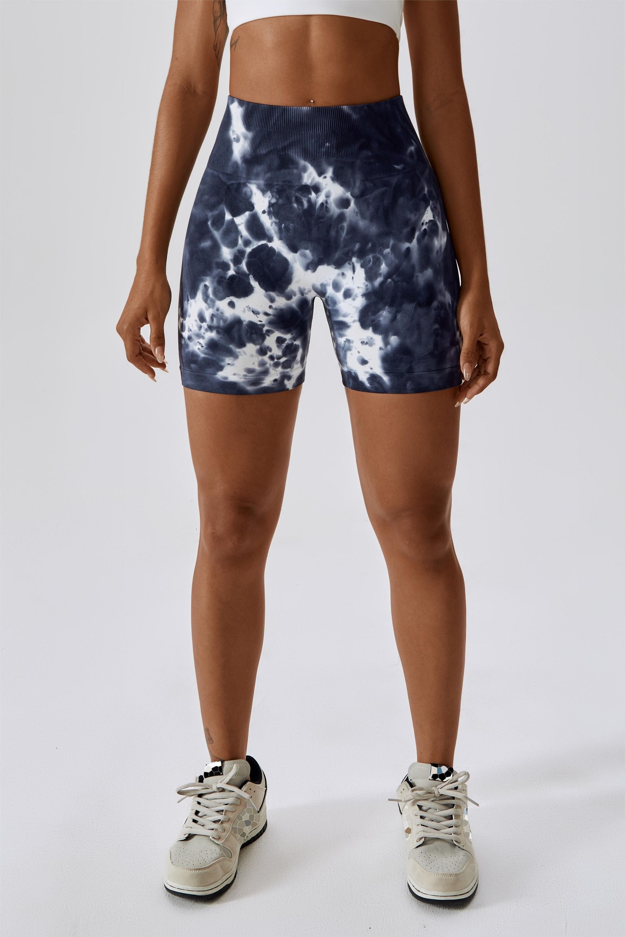 Seamless Tie Dye Scrunch Butt Shorts by bornfocus