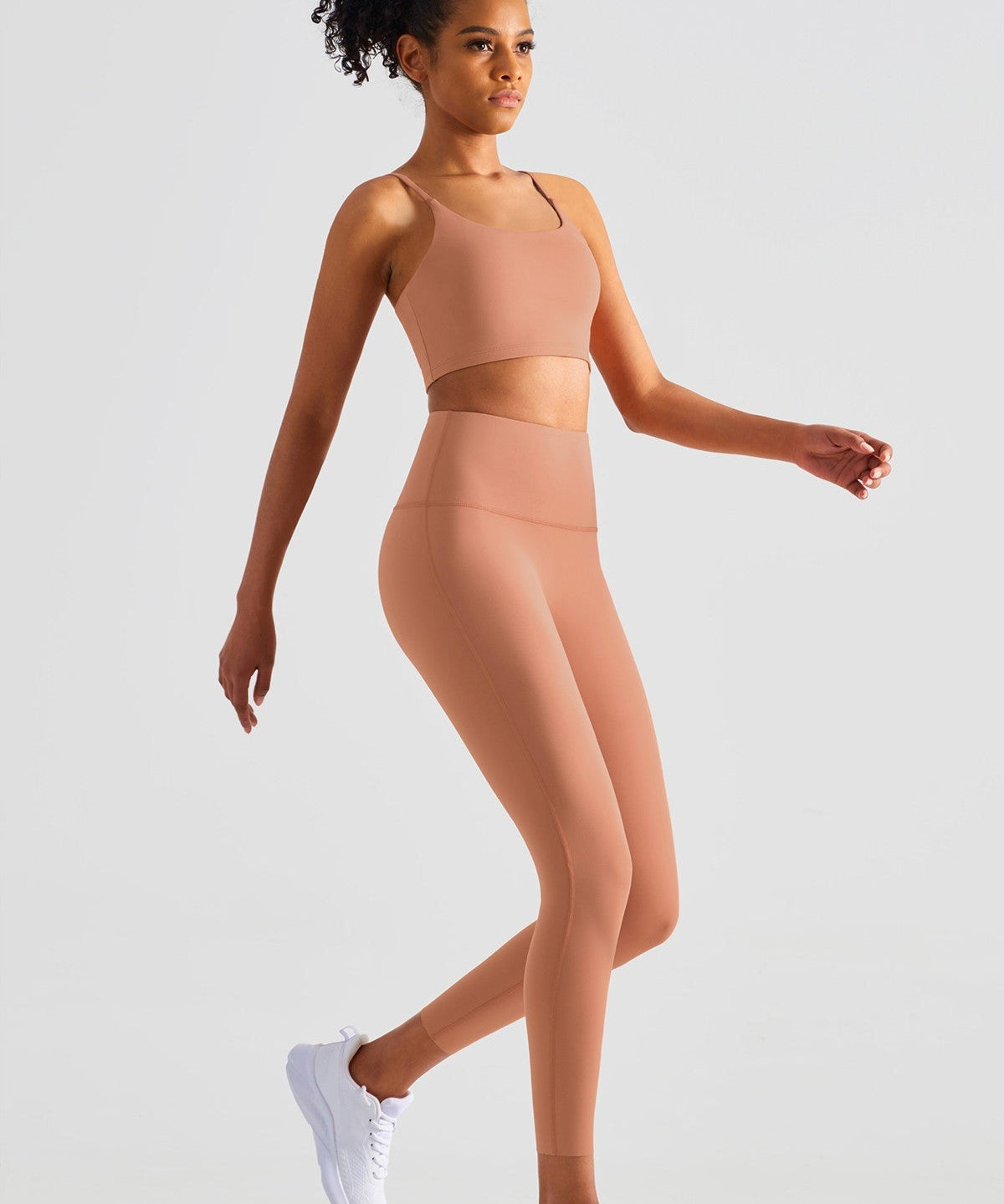 Spaghetti Straps Sports Bra & Leggings Set Activewear by bornfocus