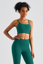 Spaghetti Straps Sports Bra & Leggings Set Activewear by bornfocus