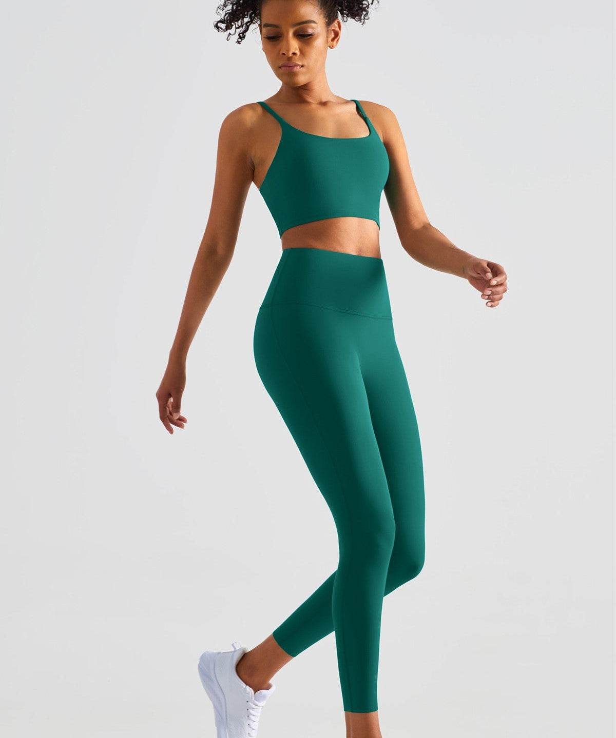 Spaghetti Straps Sports Bra & Leggings Set Activewear by bornfocus