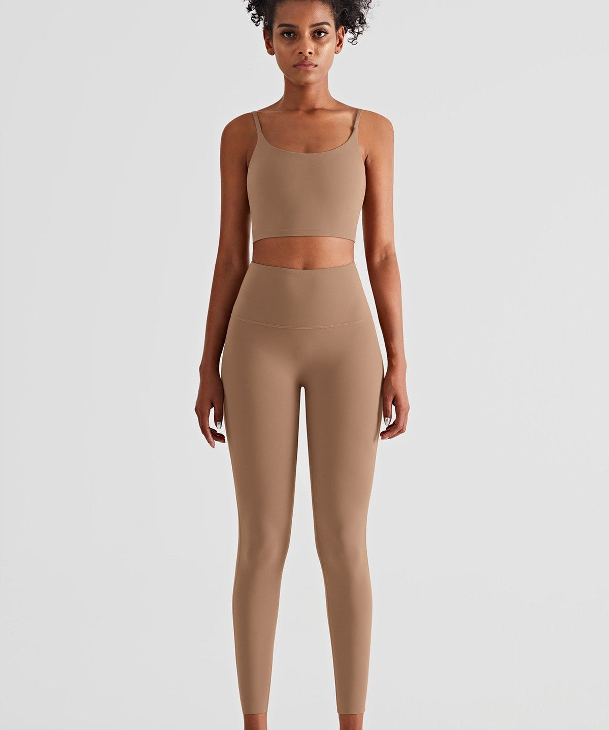 Spaghetti Straps Sports Bra & Leggings Set Activewear by bornfocus