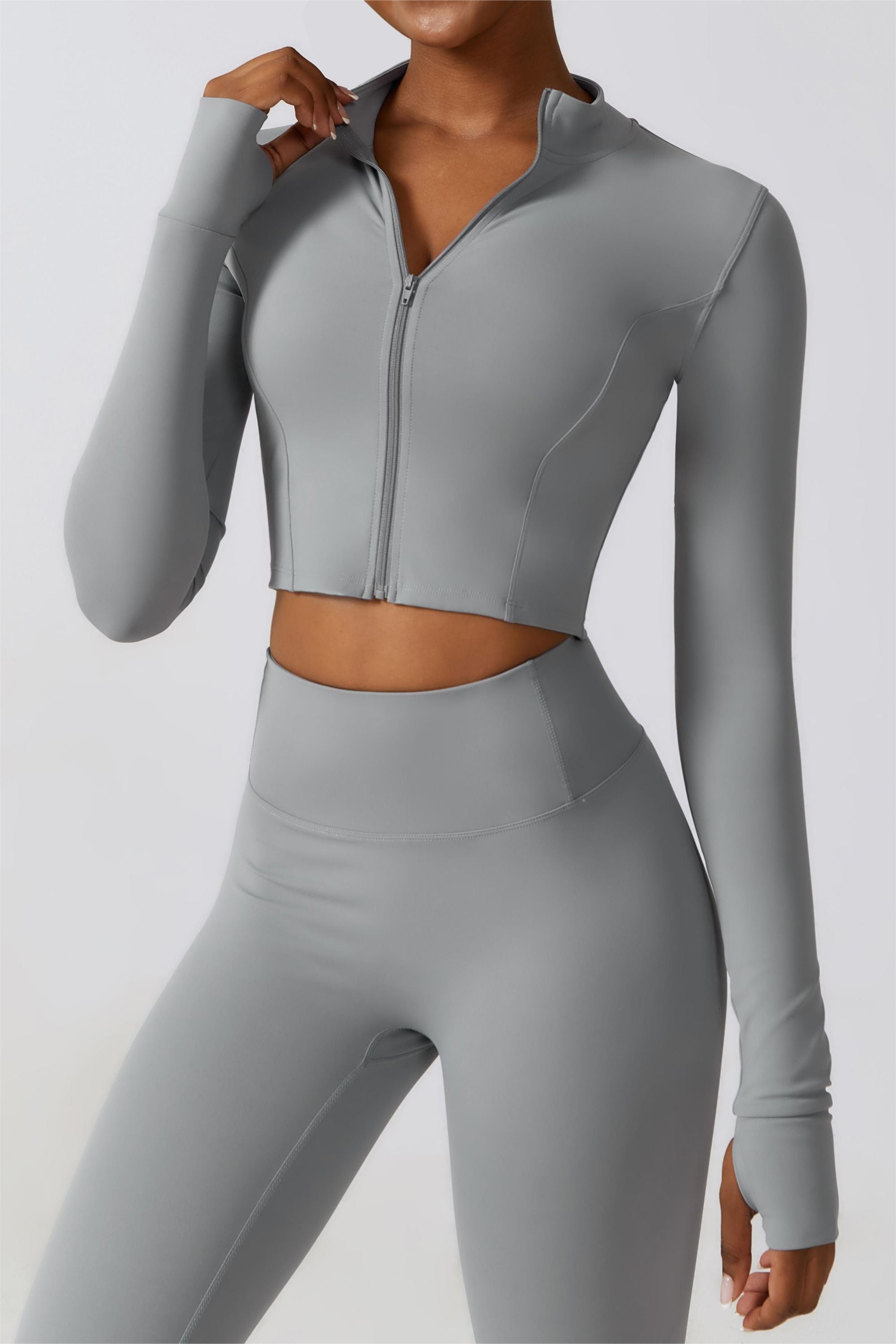 SprintCrop Elite Long Sleeve Jacket by bornfocus