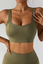 Straight Straps Backless Sports Bra by bornfocus