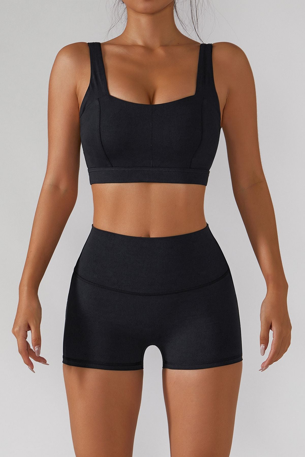 Straight Straps Backless Sports Bra by bornfocus