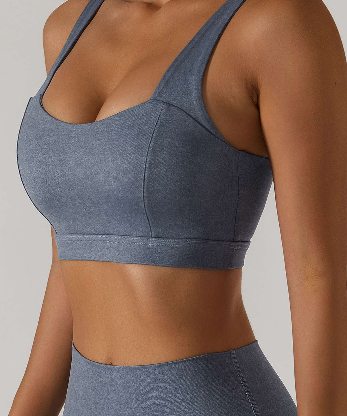 Straight Straps Backless Sports Bra by bornfocus