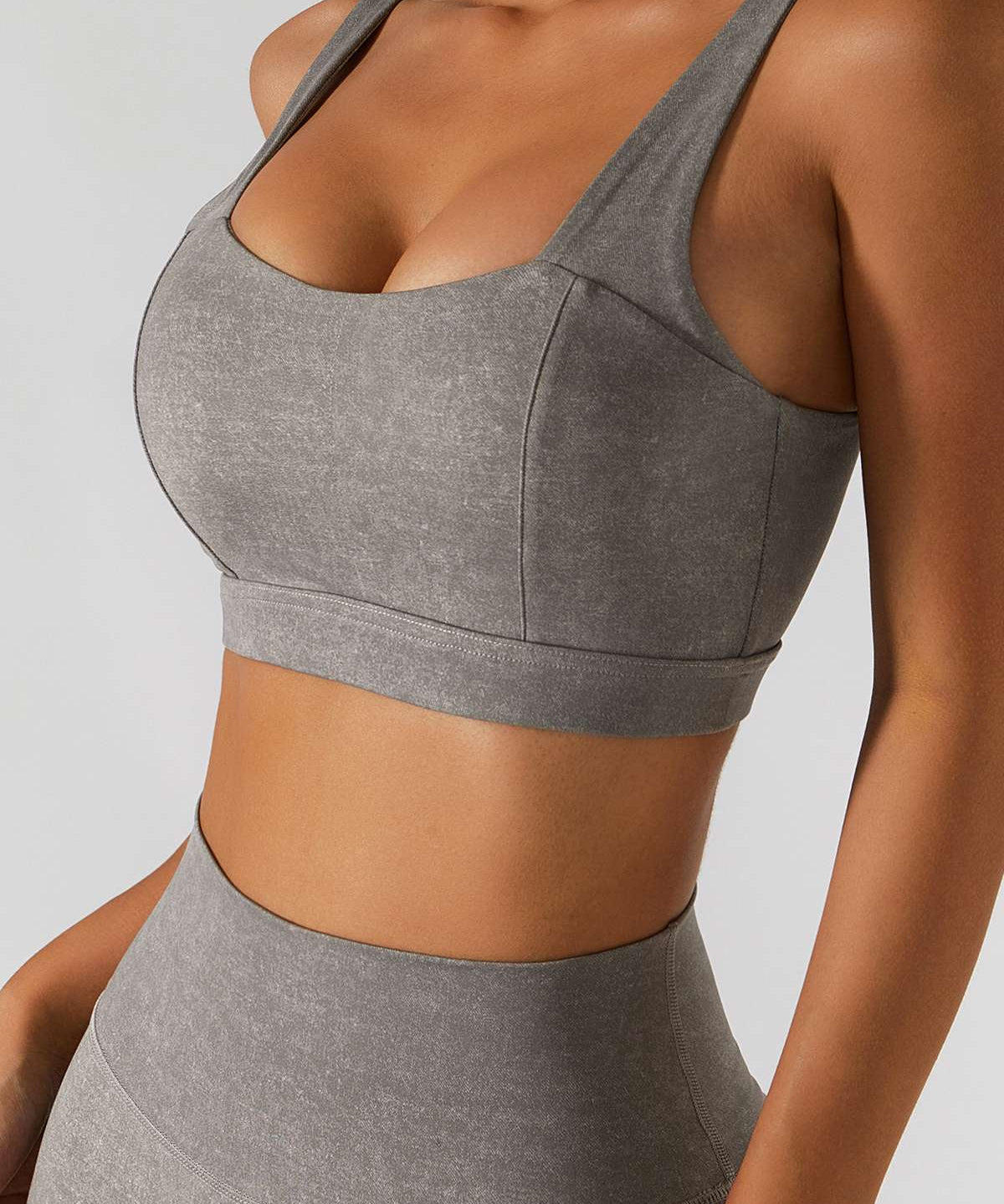 Straight Straps Backless Sports Bra by bornfocus