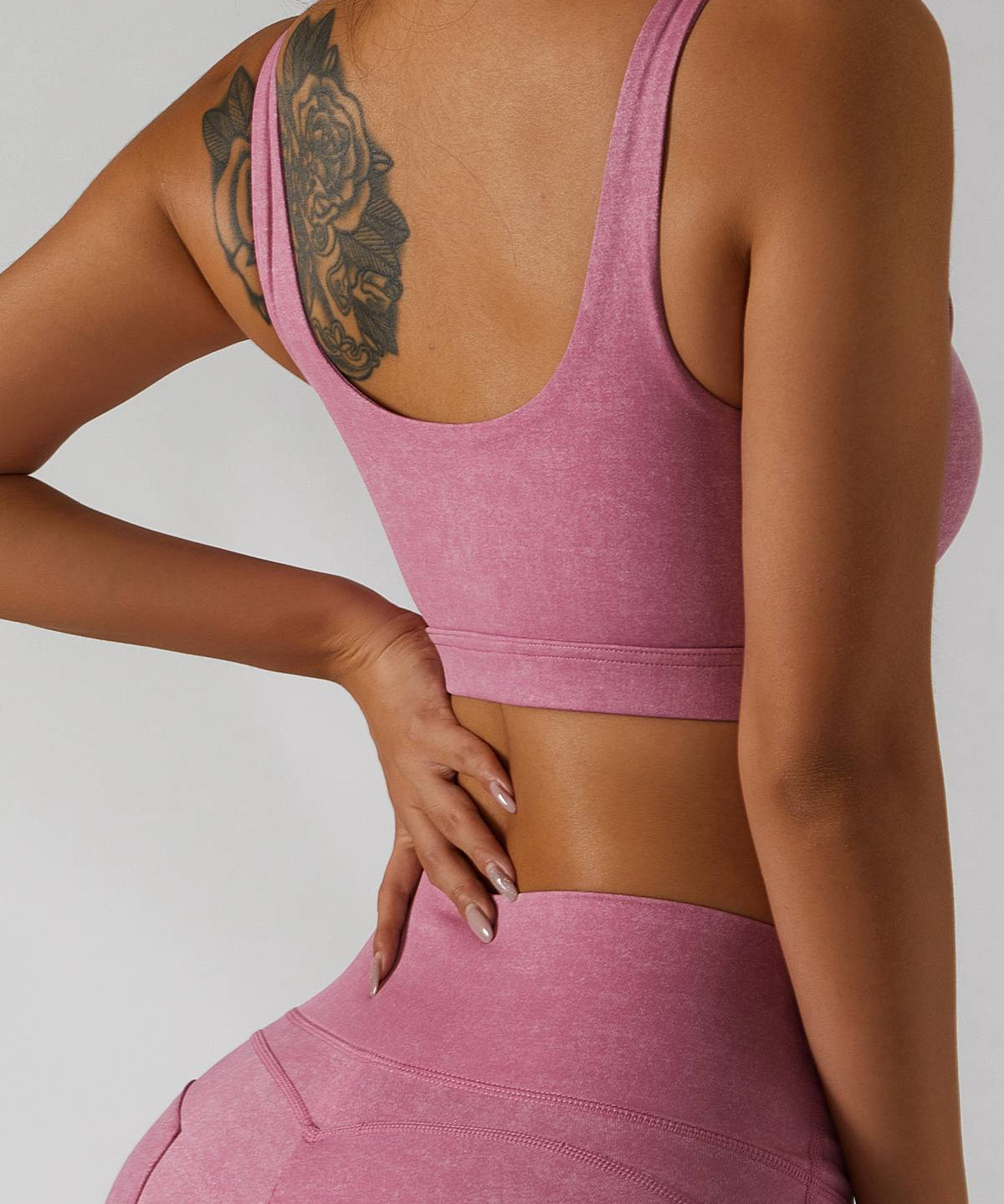 Straight Straps Backless Sports Bra by bornfocus