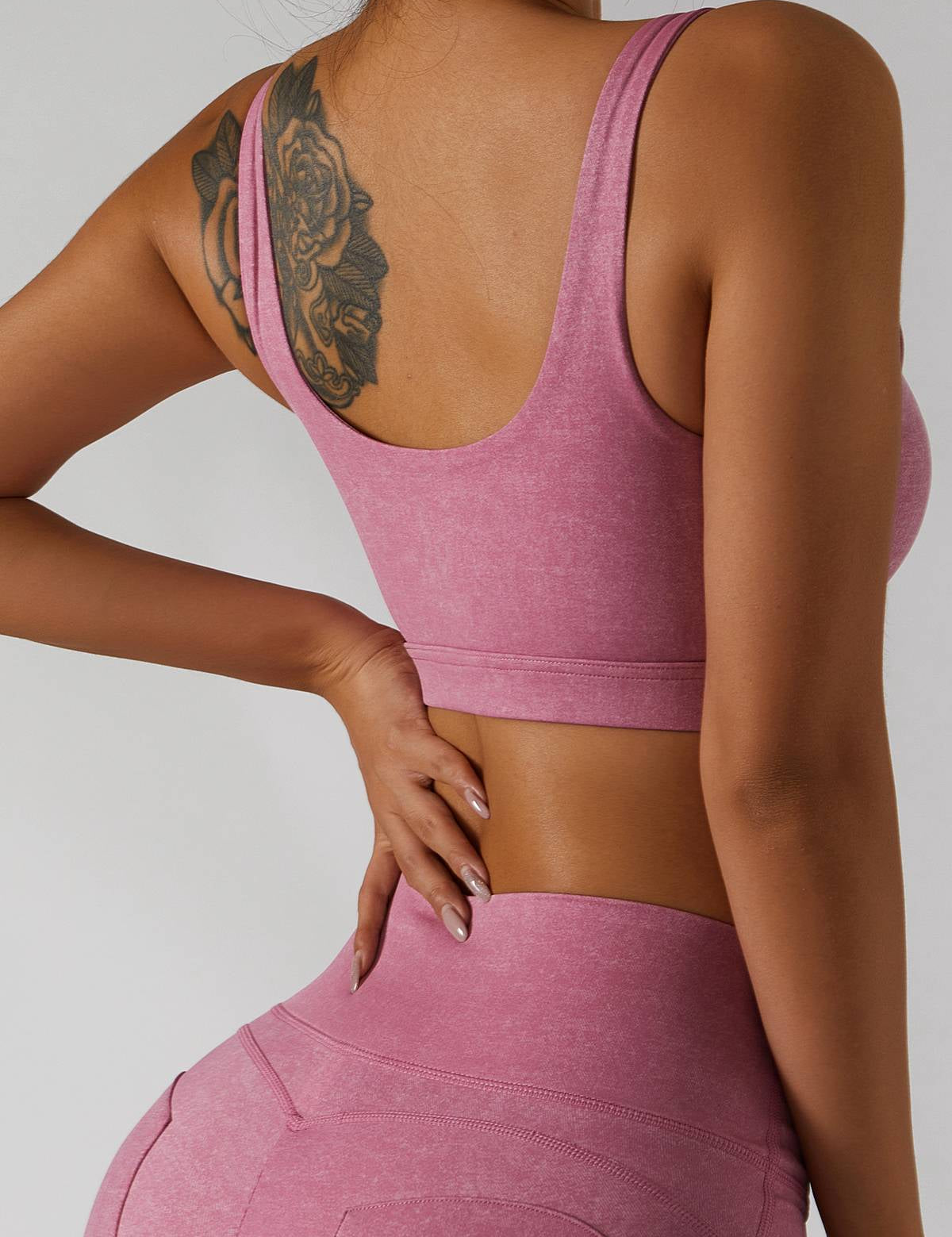 Straight Straps Backless Sports Bra by bornfocus