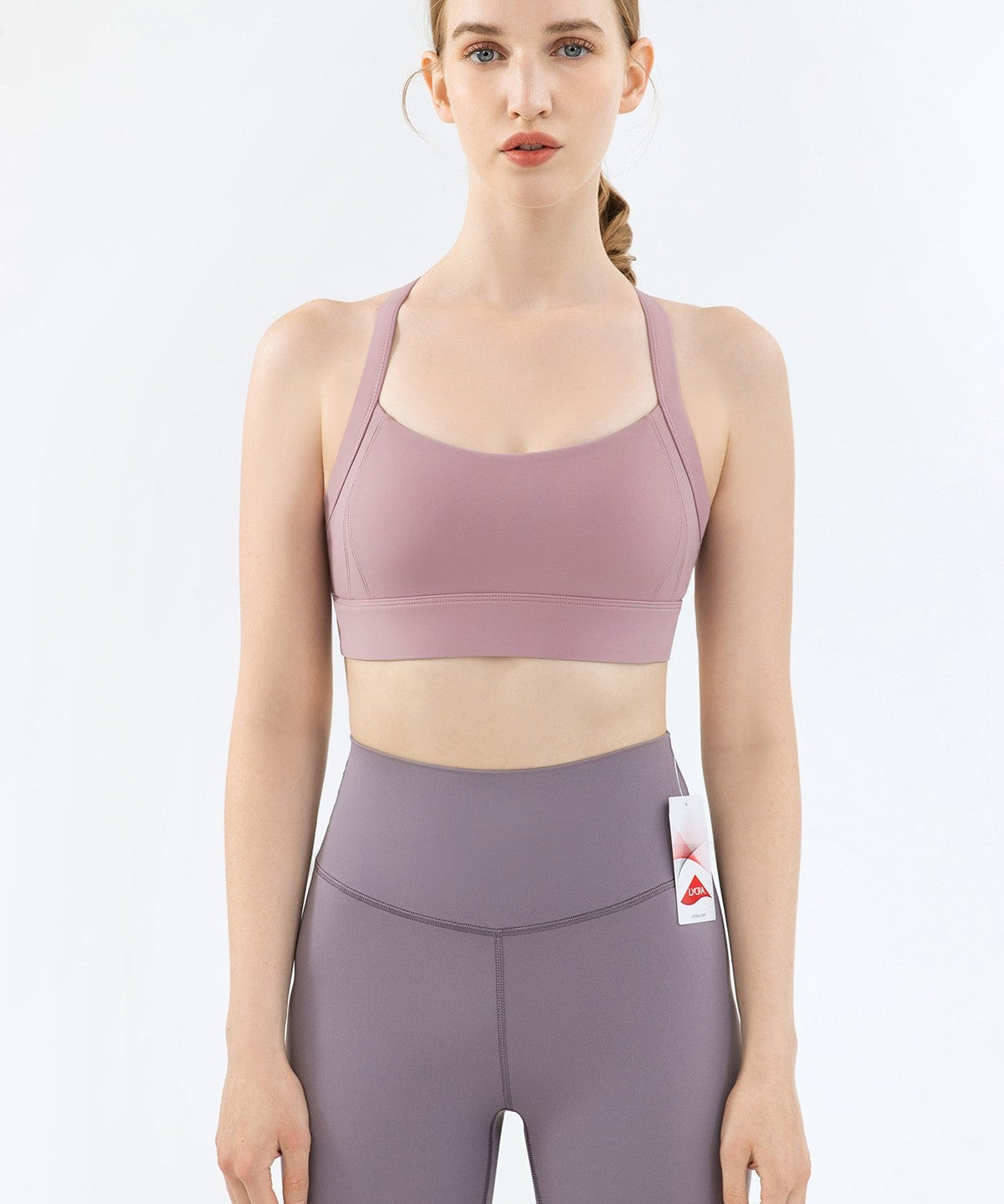 Strappy Back Cutout Sports Bra by bornfocus