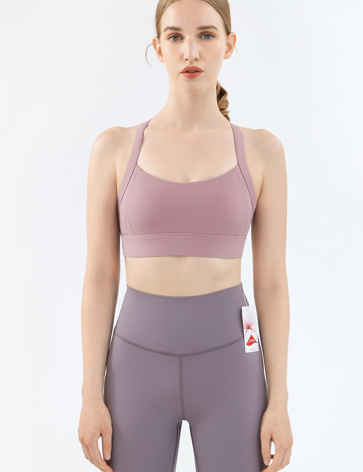 Strappy Back Cutout Sports Bra by bornfocus