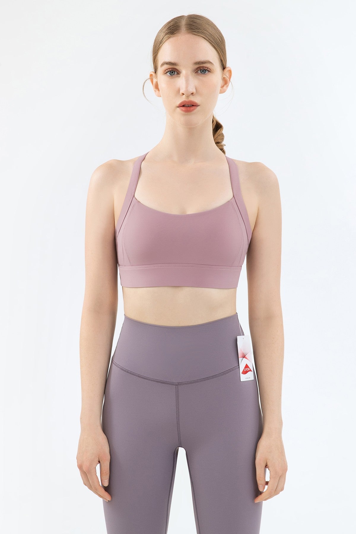 Strappy Back Cutout Sports Bra by bornfocus