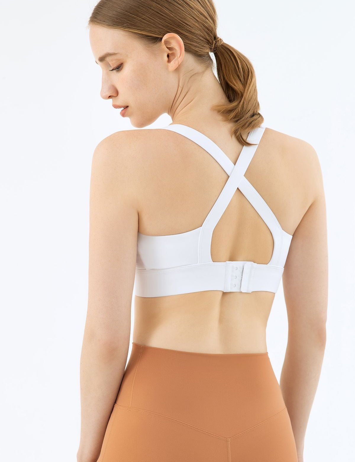 Strappy Back Cutout Sports Bra by bornfocus