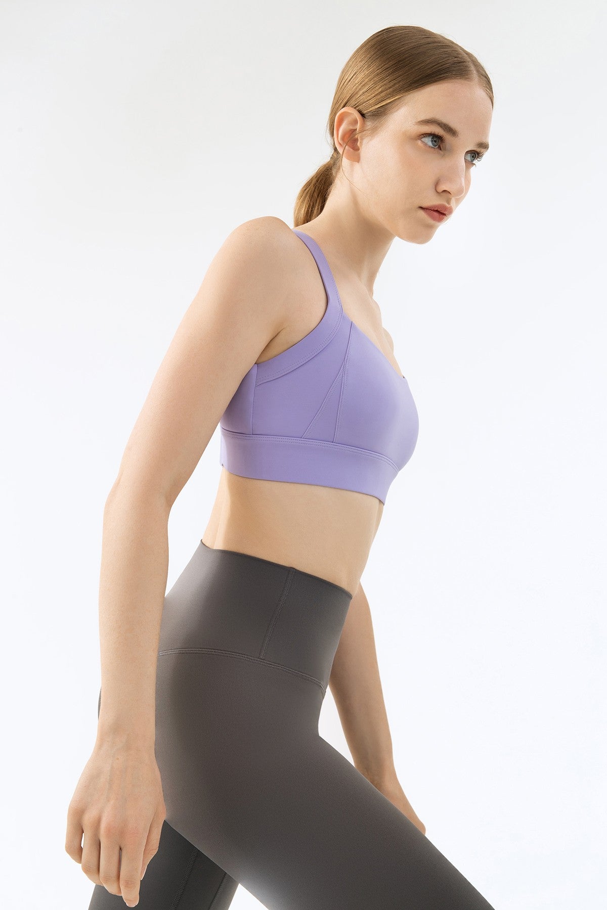 Strappy Back Cutout Sports Bra by bornfocus