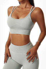 Strappy Seamless Supportive Sports Bra by bornfocus