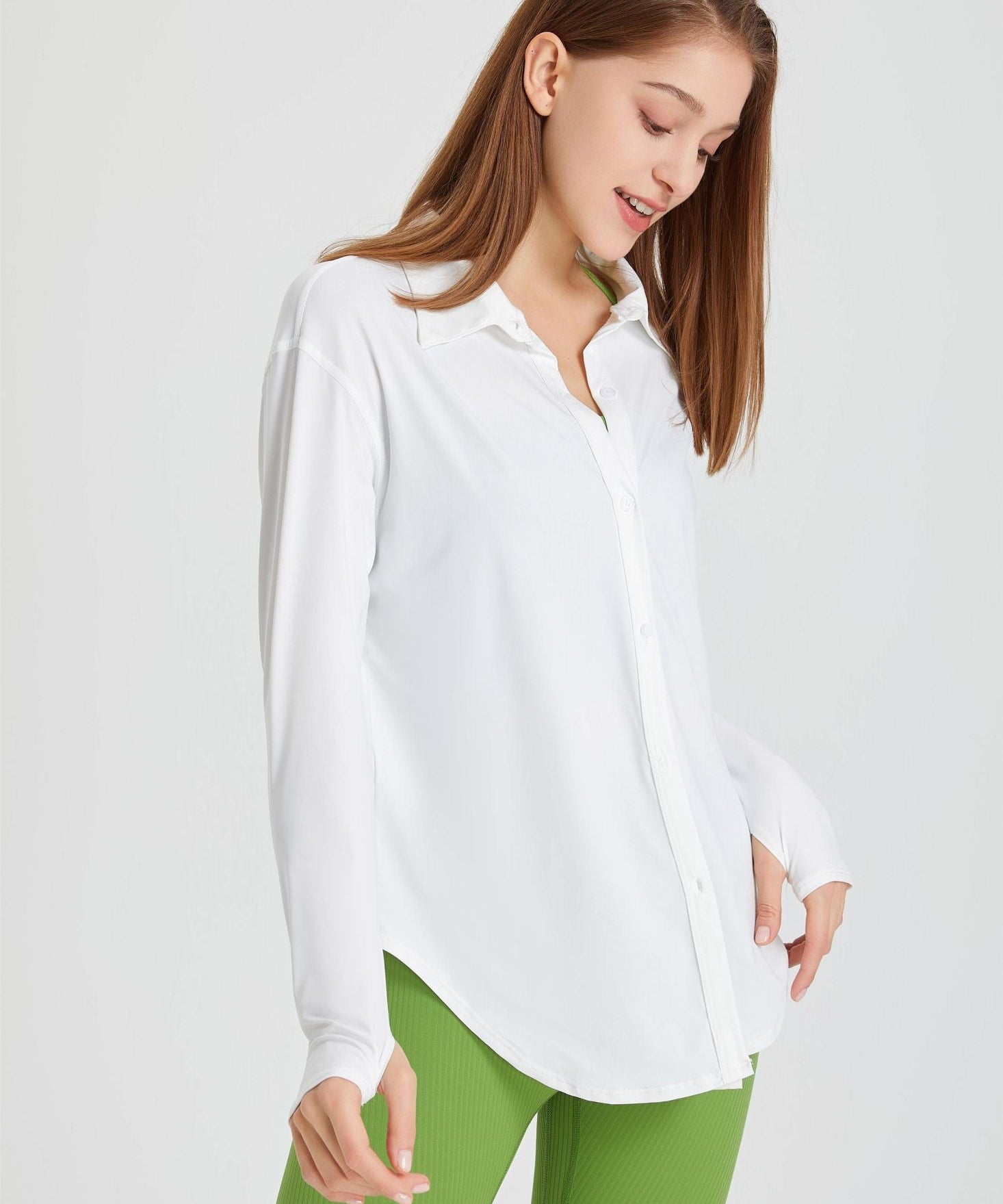 Sun Protection Button Up Long Sleeve Shirts by bornfocus