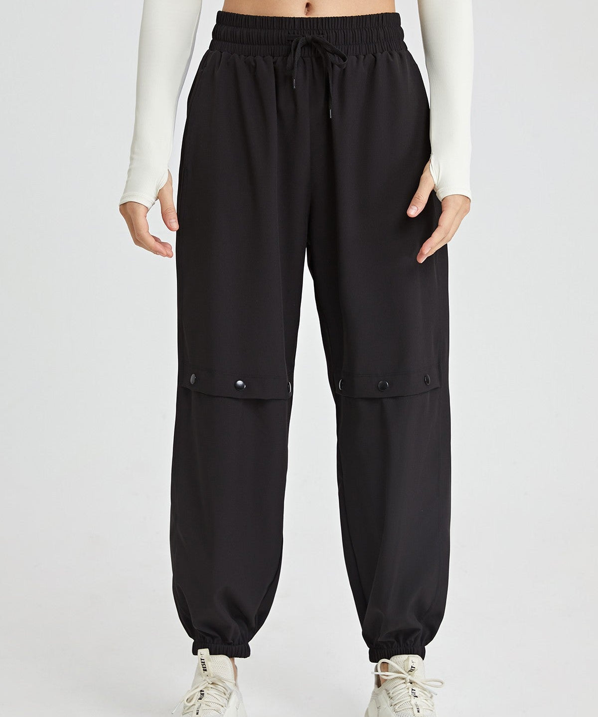 Boyfriend Cargo Pants with Drawstring by bornfocus