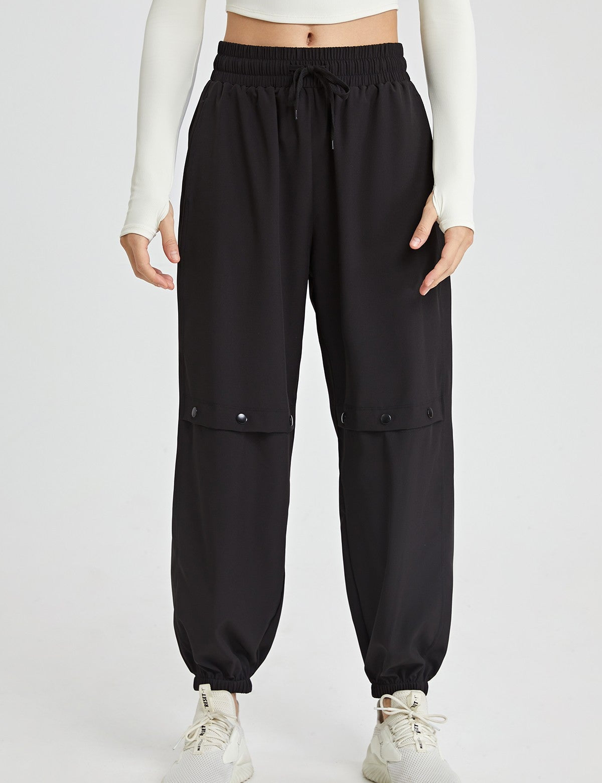 Boyfriend Cargo Pants with Drawstring by bornfocus