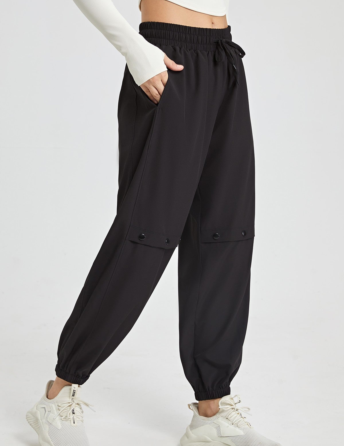 Boyfriend Cargo Pants with Drawstring by bornfocus