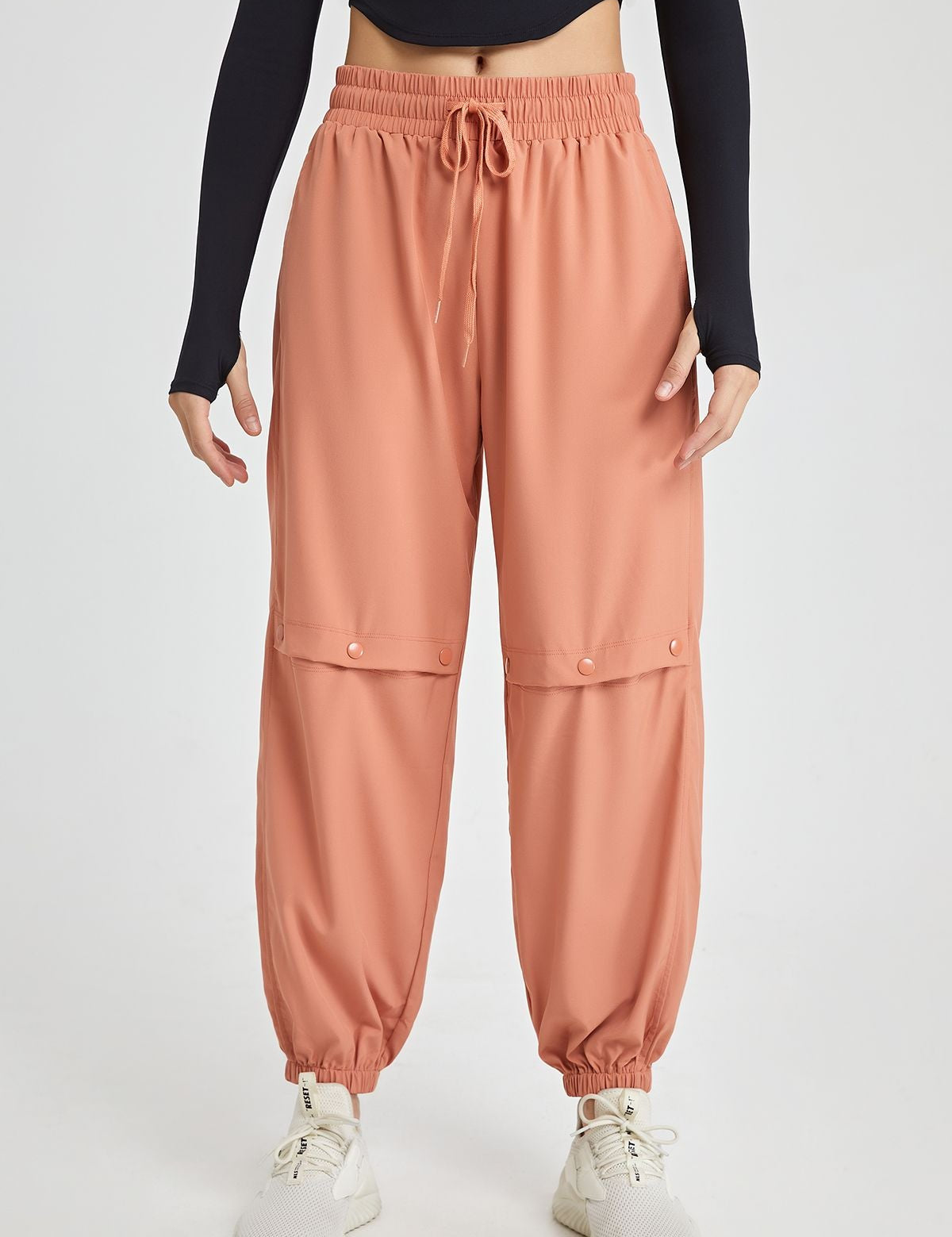 Boyfriend Cargo Pants with Drawstring by bornfocus