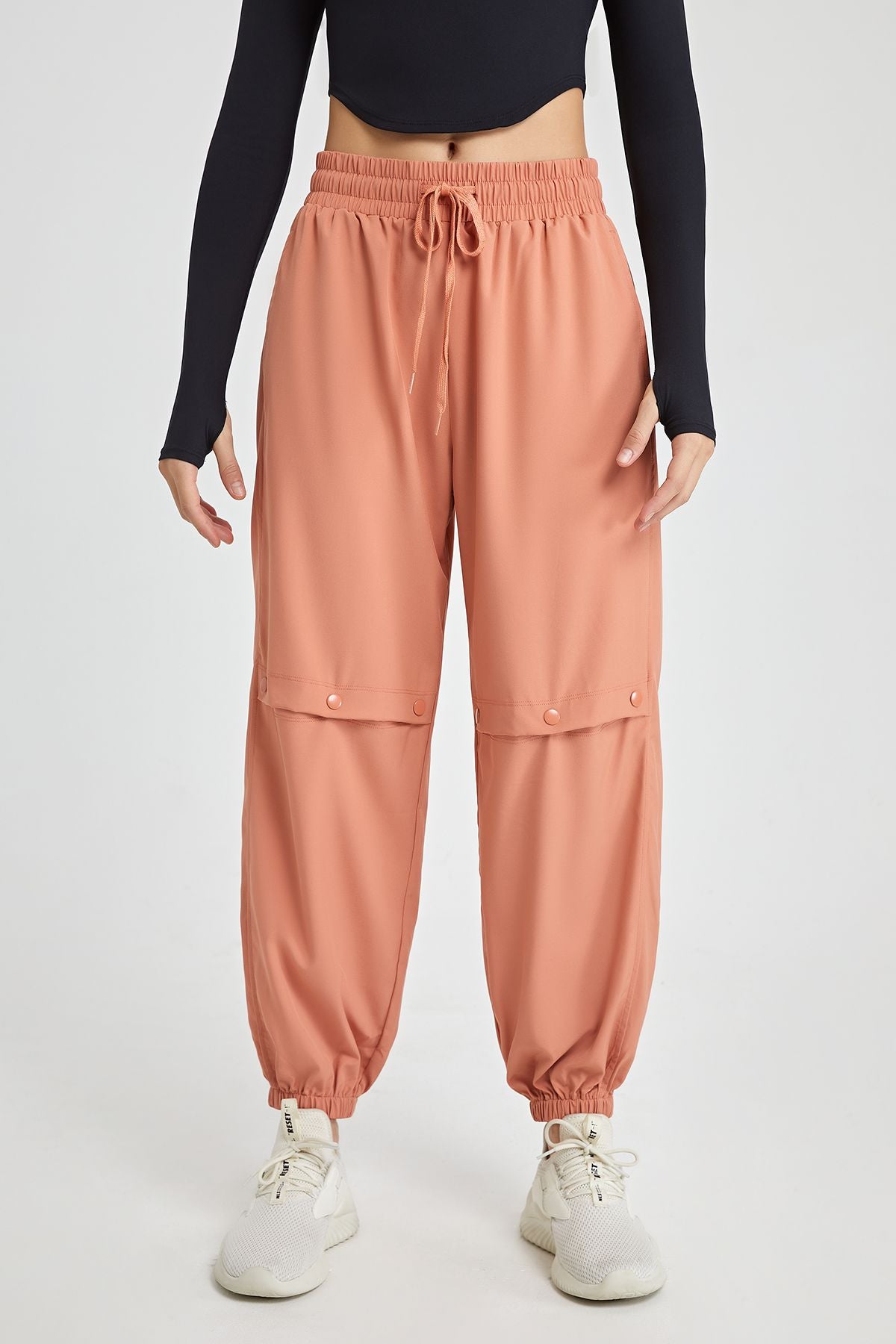 Boyfriend Cargo Pants with Drawstring by bornfocus